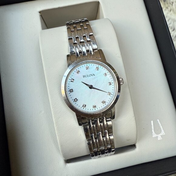 Bulova Women’s Diamond Dial Watch | Mother of Pearl - Picture 7 of 8